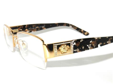 versace mens gold frames